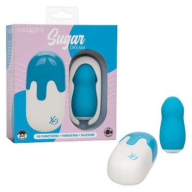 Sugar Dream Blue Contoured Silicone Stimulator with 10 Functions and Travel Case Default Title STIMULATORS