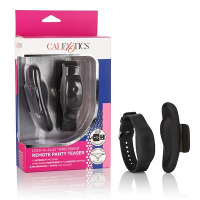 Lock-N-Play Wristband Remote Panty Teaser with 12 Vibration Functions and USB Rechargeable Controller Default Title Panty Vibrators