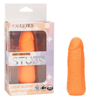 Mini Vibrating Studs 4.25"/10.75cm Liquid Silicone Vibrator Orange > Vibrators > Mini Vibrators