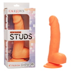 Neon Silicone Studs 6 Inch 15.25 cm Orange Silicone Dildo with Suction Cup Base Default Title > Dildos > Realistic Dildos