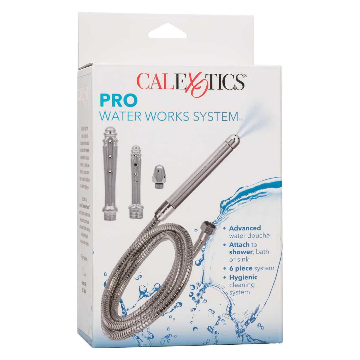 Pro Water Works System™ 6-Piece Hygienic Cleaning Kit with Nickel-Free Flexible Hose and Four Spray Attachments Default Title Douches