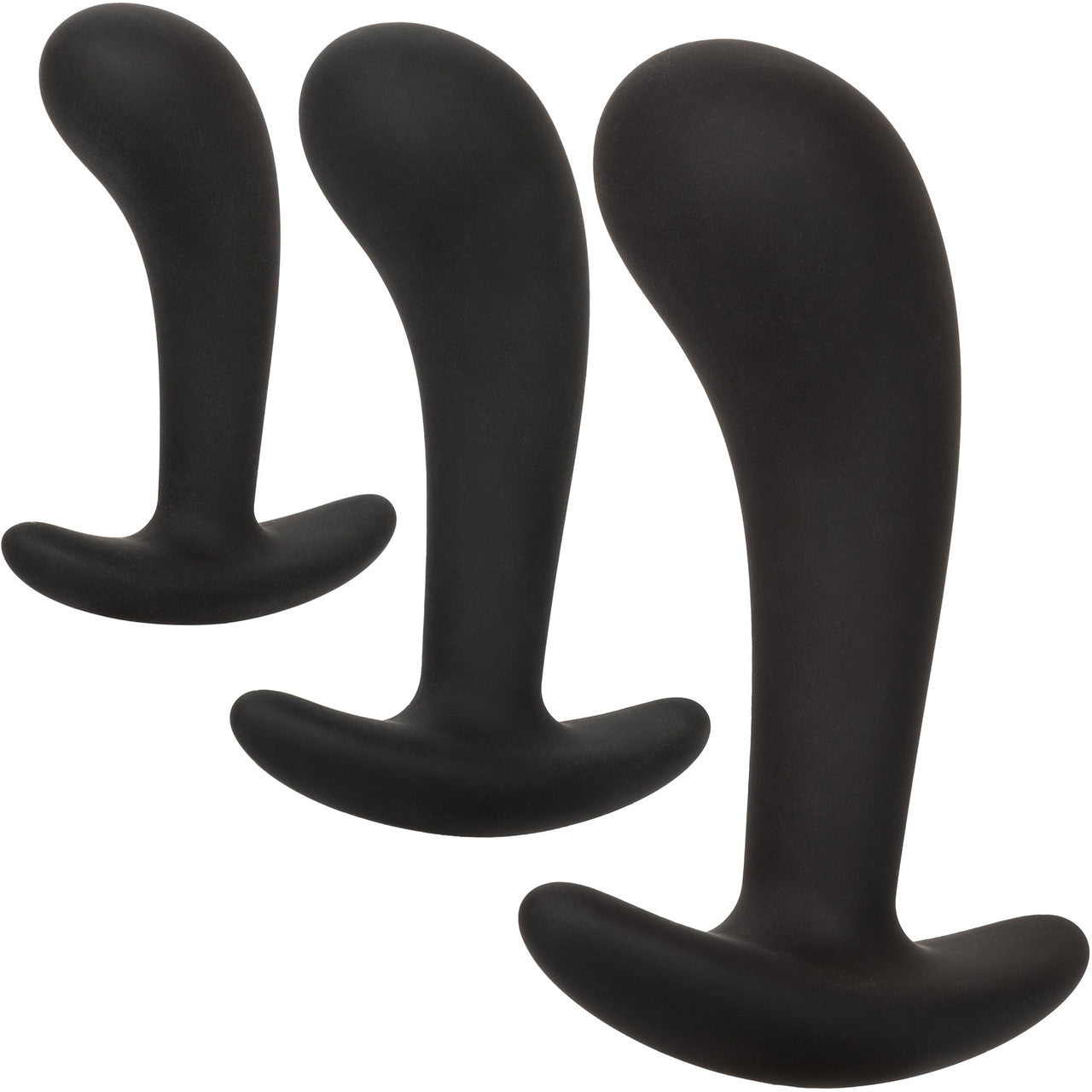 Silicone Prostate 3-Piece Kit By CalExotics - Black Main image