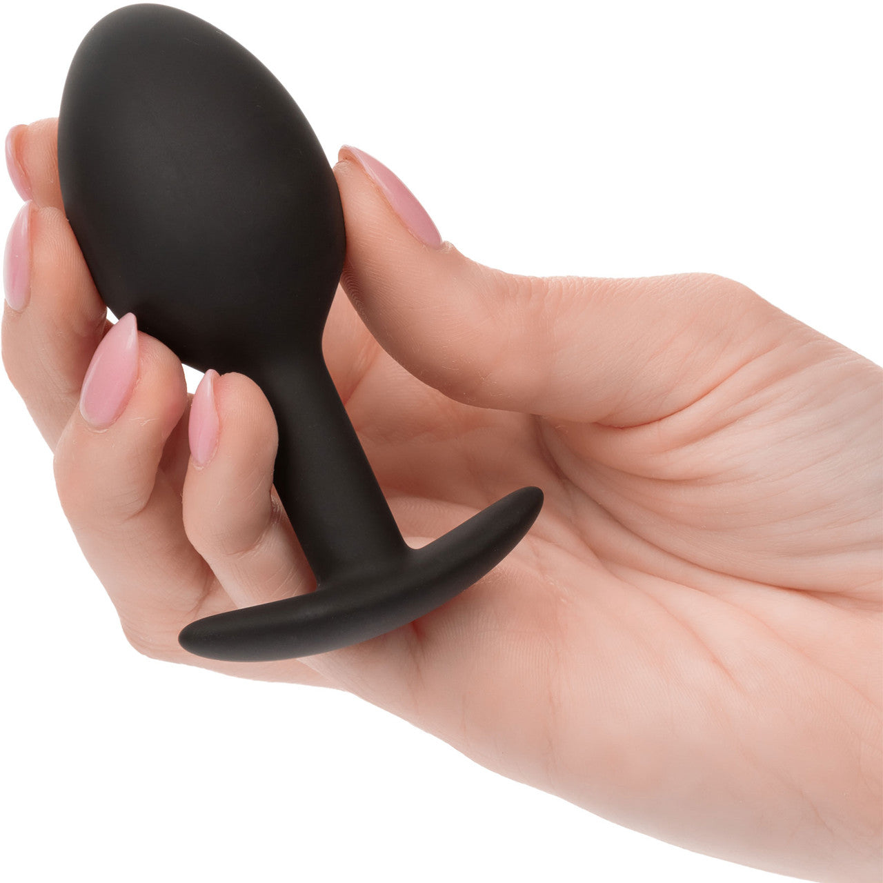 CalExotics Weighted Silicone Plug Black 0.57 oz 16.3 g Bulbous Shape with Easy Pull Handle Secondary image