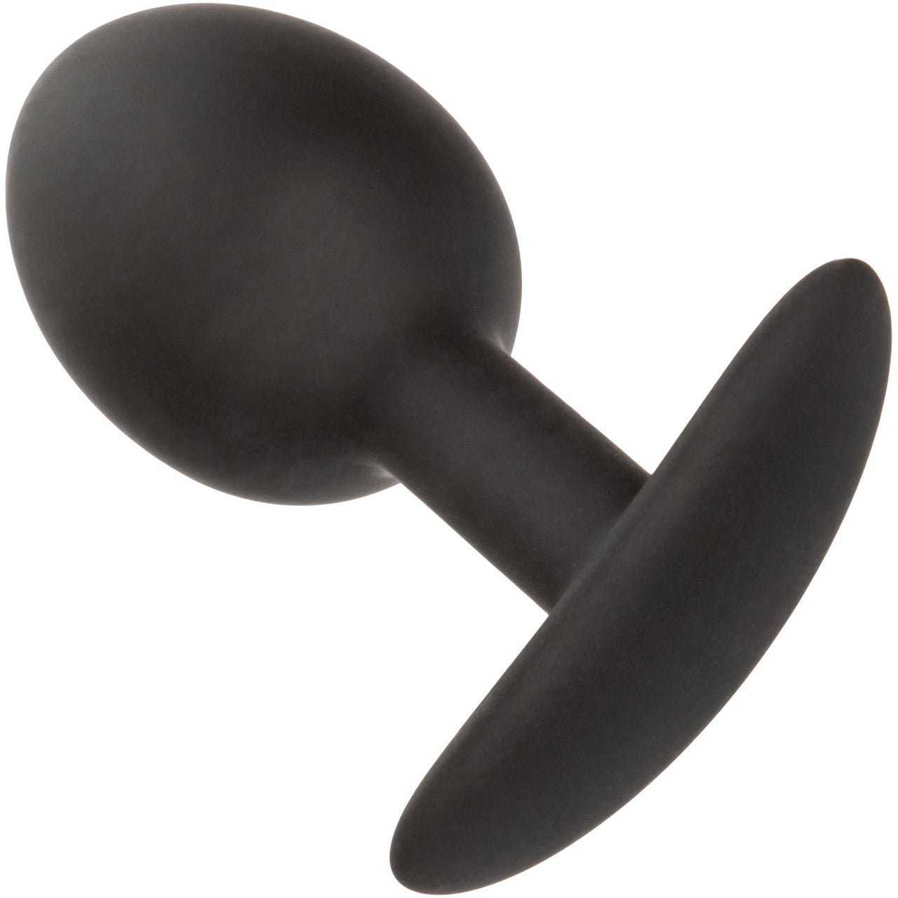 CalExotics Weighted Silicone Plug Black 0.57 oz 16.3 g Bulbous Shape with Easy Pull Handle > Anal Range > Butt Plugs