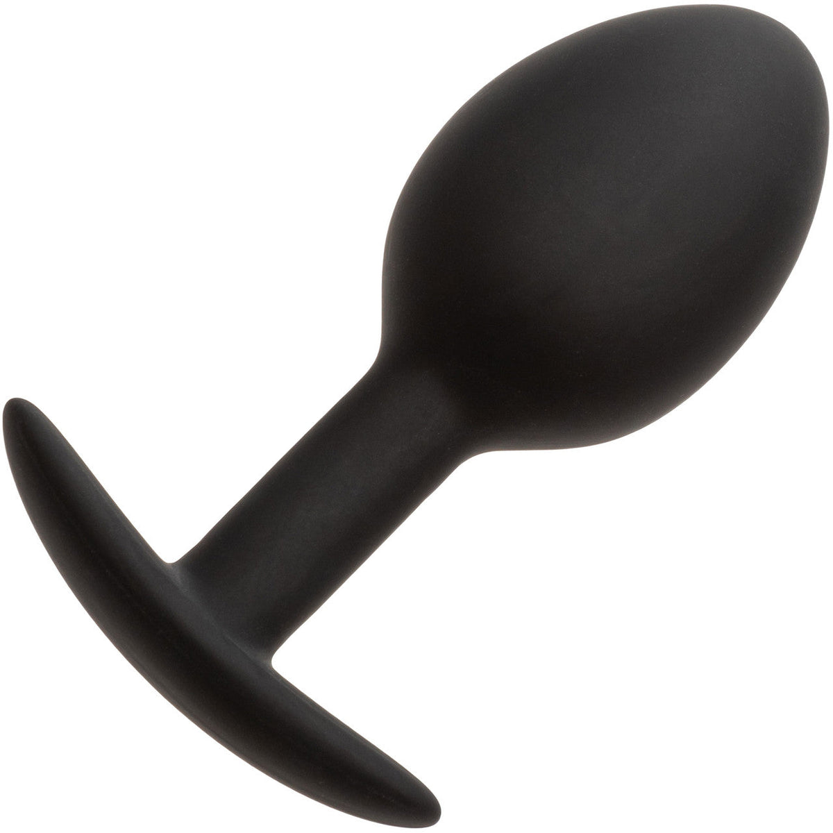 CalExotics Weighted Silicone Plug Black 0.57 oz 16.3 g Bulbous Shape with Easy Pull Handle > Anal Range > Butt Plugs