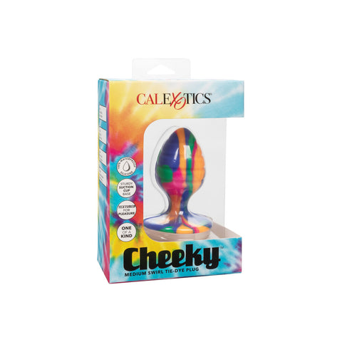 Cheeky Medium Swirl Tie Dye Butt Plug Butt Plugs