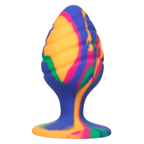 Cheeky Large Swirl Tie Dye Butt Plug Multi Butt Plugs