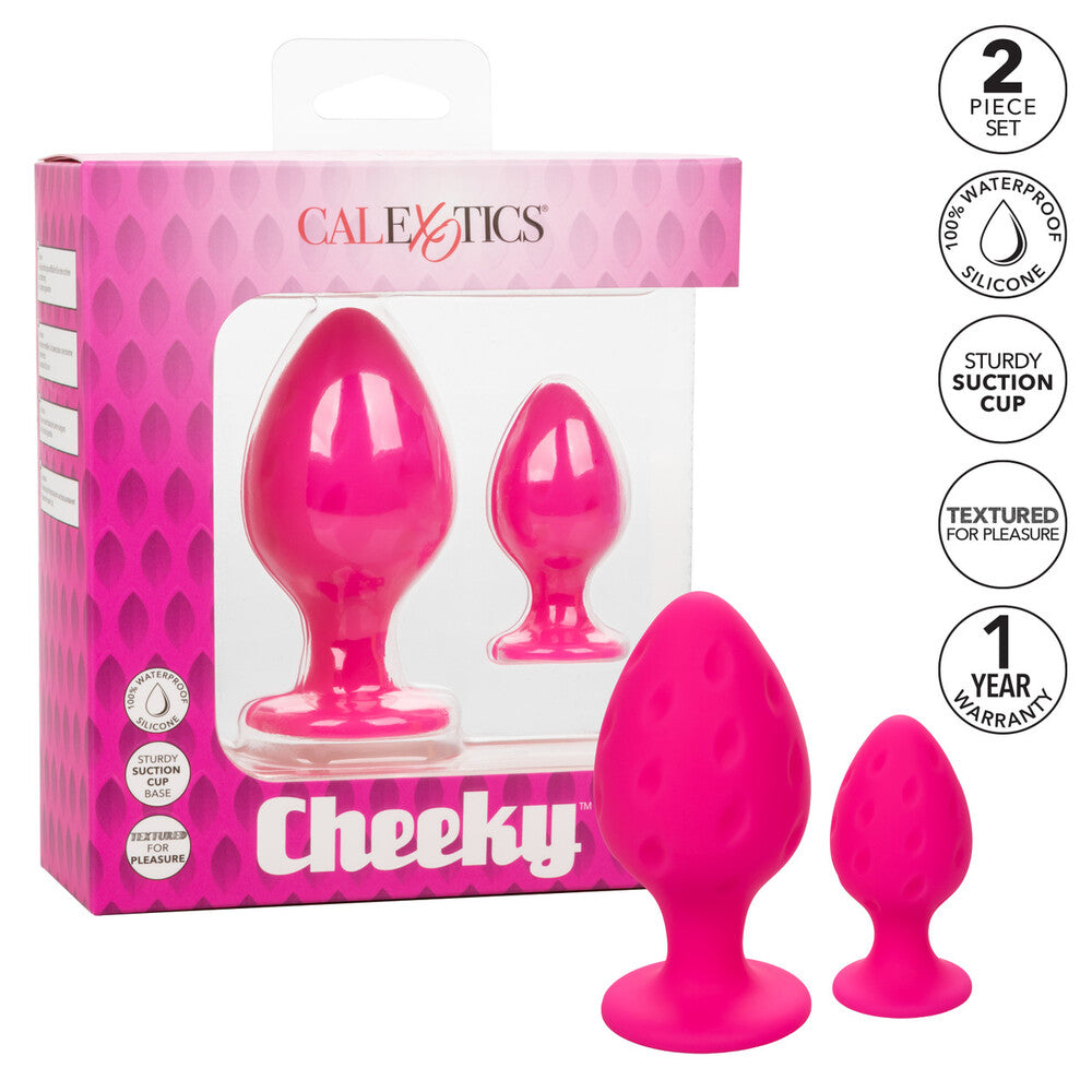 Cheeky Butt Plug Duo (Pink) – Playful Butt Plug Set > Anal Range > Butt Plug Kits