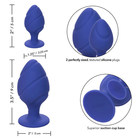 Cheeky Butt Plug Duo Purple > Anal Range > Butt Plug Kits