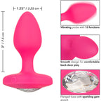 Cheeky Gems Medium Vibrating Probe - Pink