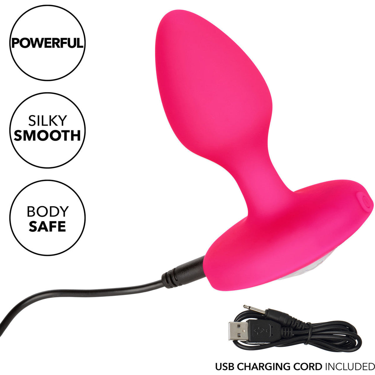 Cheeky Gems Medium Rechargeable Vibrating Probe – Silicone Vibrator > Anal Range > Vibrating Butt Plugs