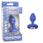 Cheeky Gems Medium Rechargeable Vibrating Probe – Flexible Silicone Vibrator Purple Medium > Anal Range > Jewel Butt Plugs