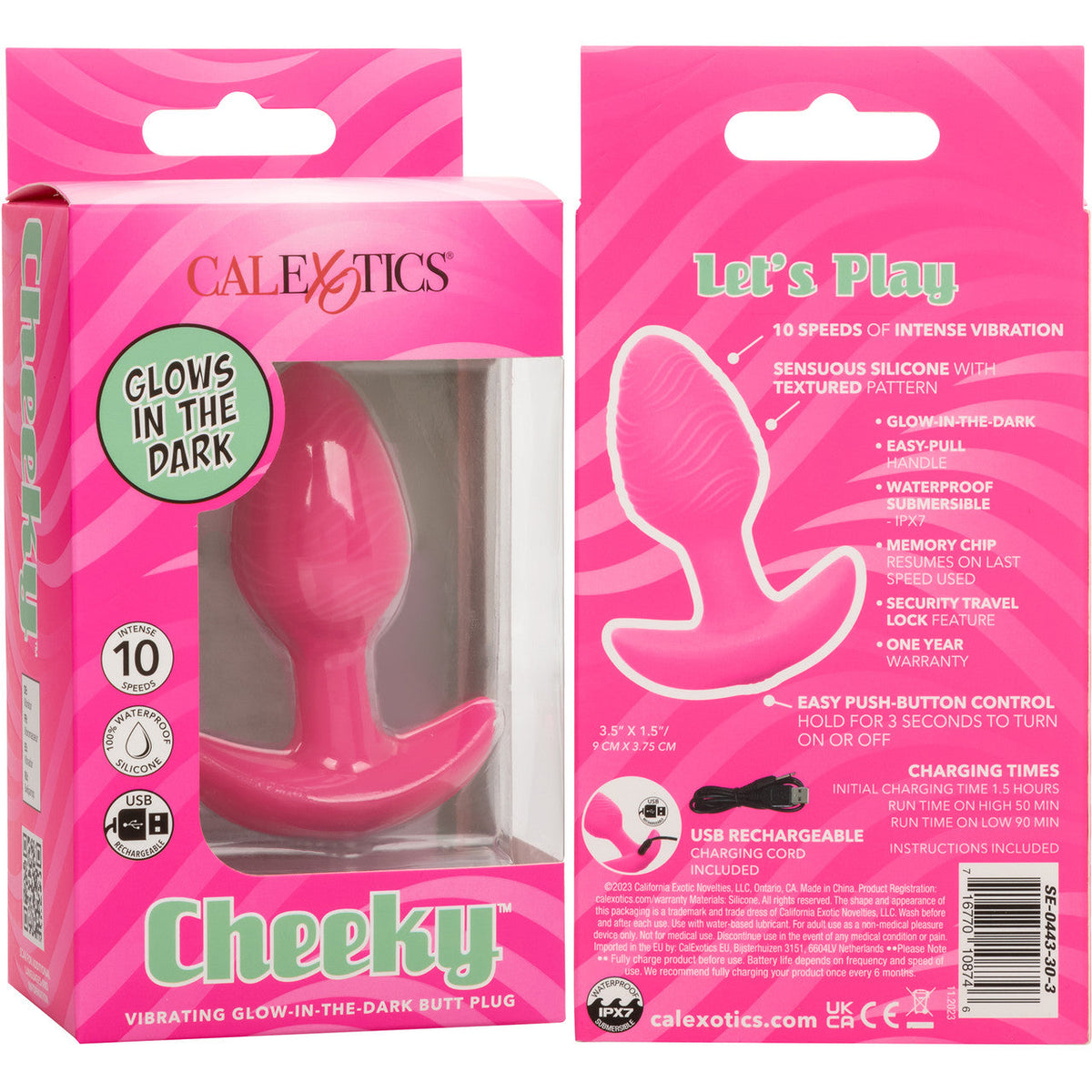 Cheeky Vibrating Glow in the Dark Butt Plug > Anal Range > Vibrating Butt Plugs