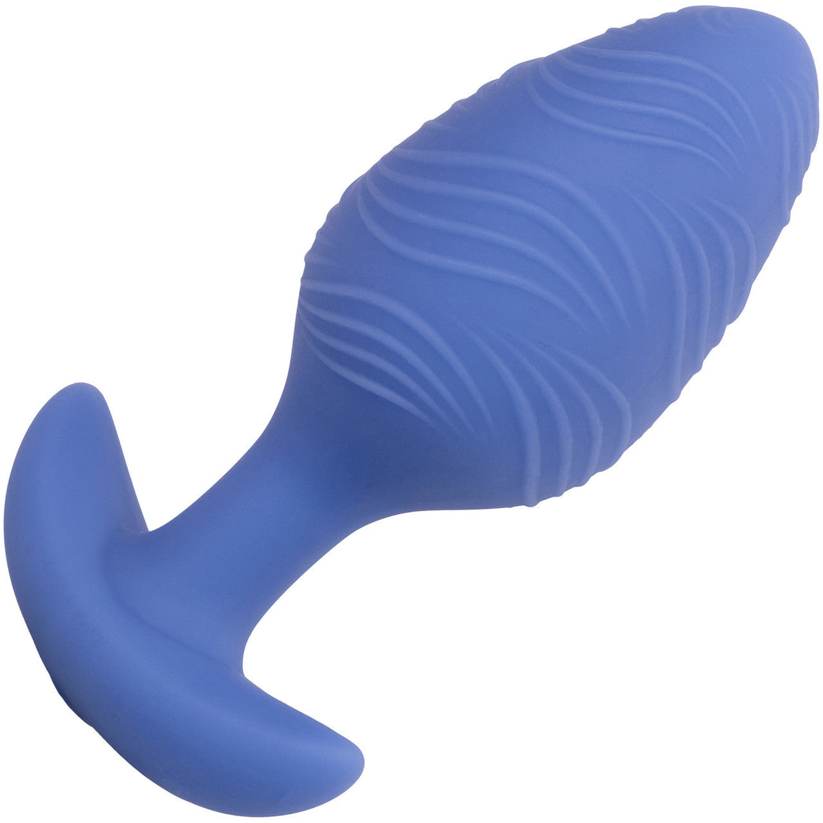 Cheeky™ Vibrating Glow-In-The-Dark Large Blue Silicone Butt Plug with 10 Speeds and Battery > Anal Range > Vibrating Butt Plugs