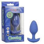 Cheeky™ Vibrating Glow-In-The-Dark Large Blue Silicone Butt Plug with 10 Speeds and Battery Default Title > Anal Range > Vibrating Butt Plugs