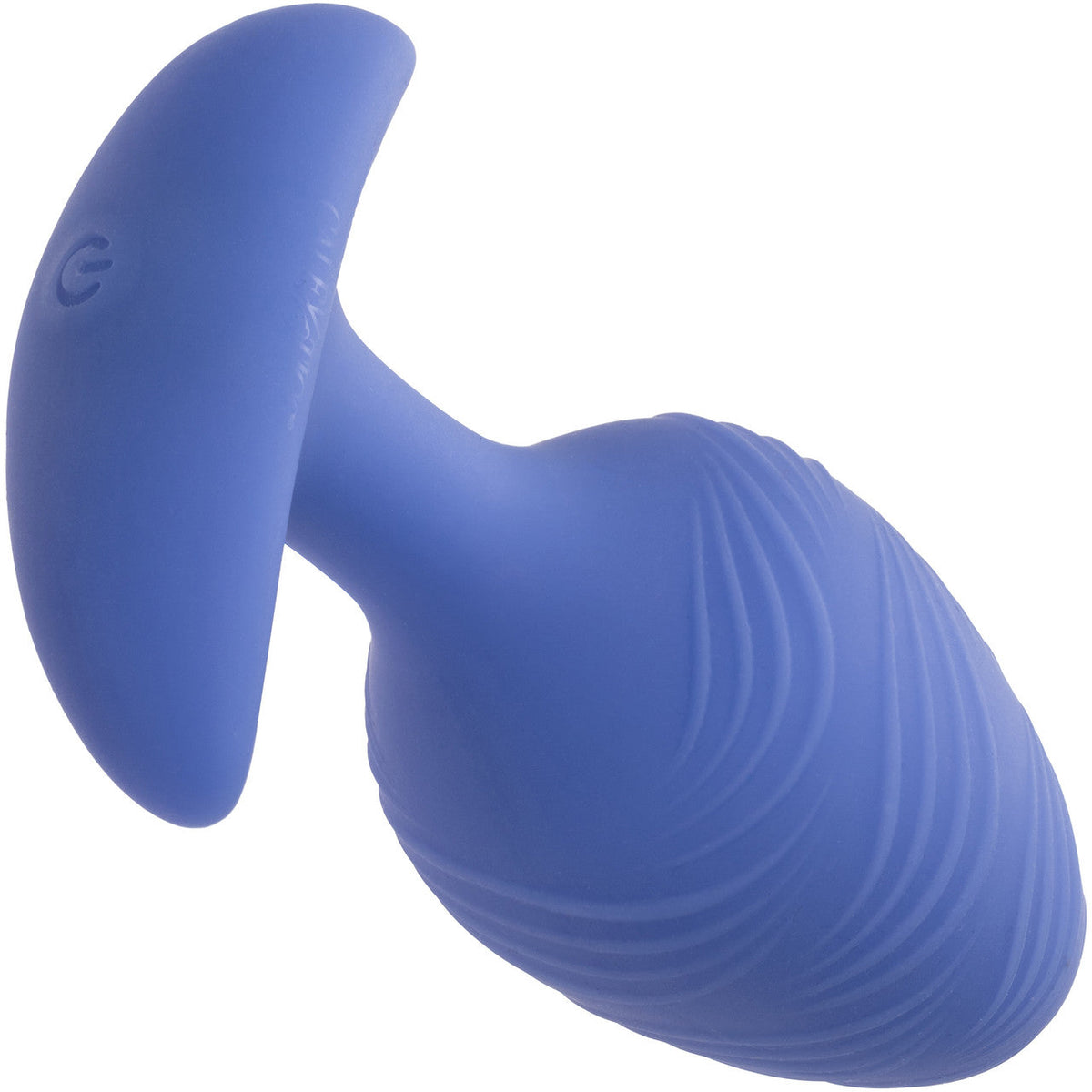 Cheeky™ Vibrating Glow-In-The-Dark Large Blue Silicone Butt Plug with 10 Speeds and Battery > Anal Range > Vibrating Butt Plugs