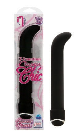 7 Function Classic Chic G Spot Massager Black 6.25 Inch Default Title Vibrators - G Spot