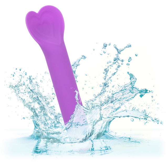 Bliss Liquid Silicone Lover Purple Heart Shaped Mini Vibrator Waterproof > Vibrators > Standard Vibrators