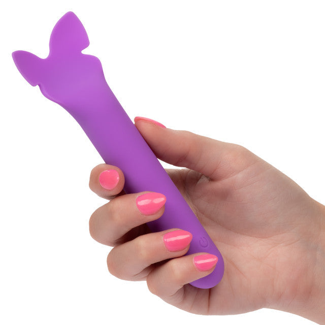 Bliss Liquid Silicone Flutter Vibrator in Purple with 10 Speeds and Design > Vibrators > Mini Vibrators