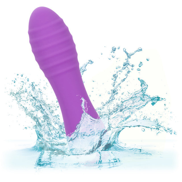 Bliss Liquid Silicone Ripple Massager Purple 10 Speeds Waterproof > Vibrators > Mini Vibrators