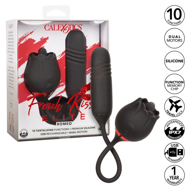 French Kiss Elite Romeo – Flickering Teaser and Thrusting Bullet Vibrator with 10 Functions > Vibrators > Ladies > Clitoral Vibrators and Stimulators