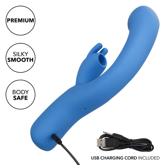 Jack Rabbit Elite Suction Rabbit Blue 8.75 Inch Dual Motors Silicone Vibrator > Vibrators > Ladies > Rabbit