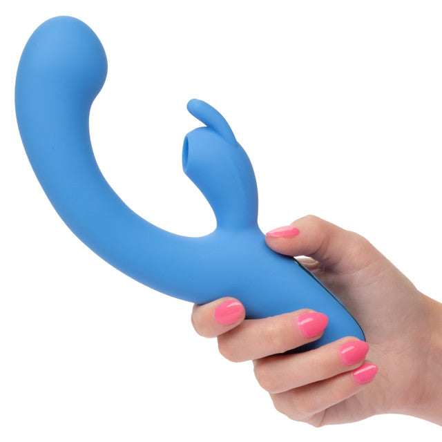 Jack Rabbit Elite Suction Rabbit Blue 8.75 Inch Dual Motors Silicone Vibrator > Vibrators > Ladies > Rabbit