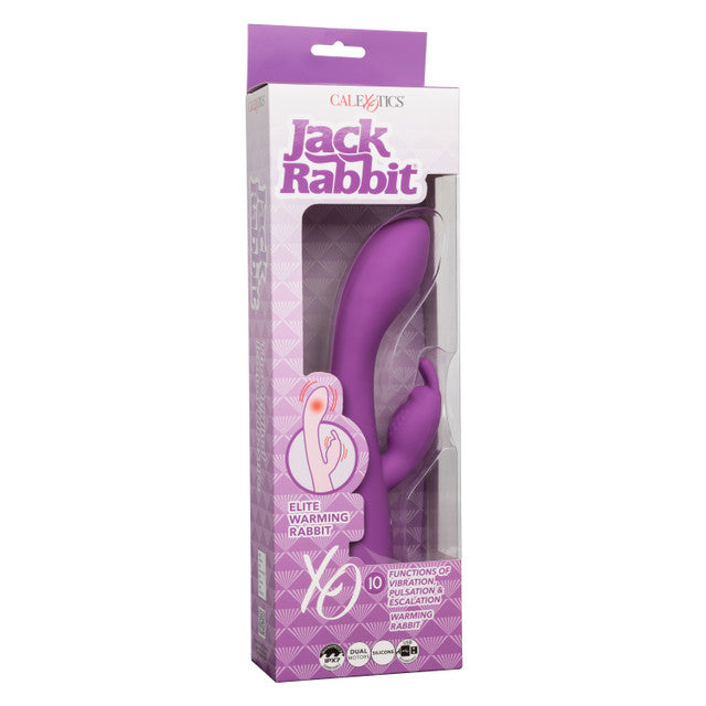 Jack Rabbit Elite Warming Rabbit Purple 9.2 Inch with Heating Function Silicone > Vibrators > Ladies > Rabbit
