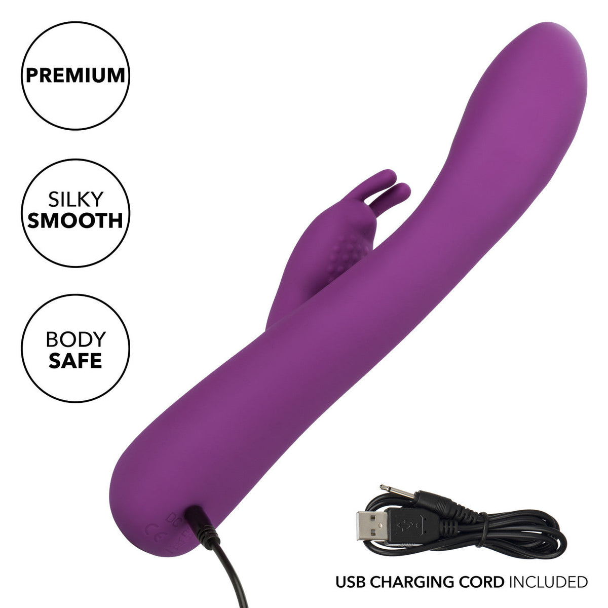 Jack Rabbit Elite Warming Rabbit Purple 9.2 Inch with Heating Function Silicone > Vibrators > Ladies > Rabbit