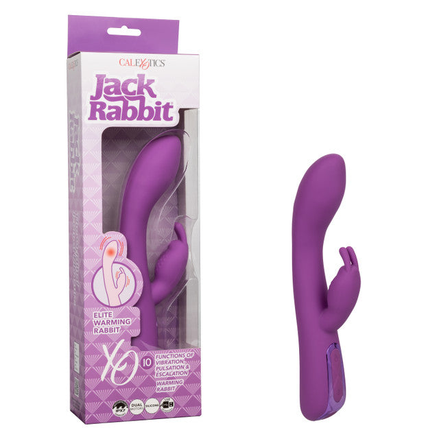Jack Rabbit Elite Warming Rabbit Purple 9.2 Inch with Heating Function Silicone > Vibrators > Ladies > Rabbit