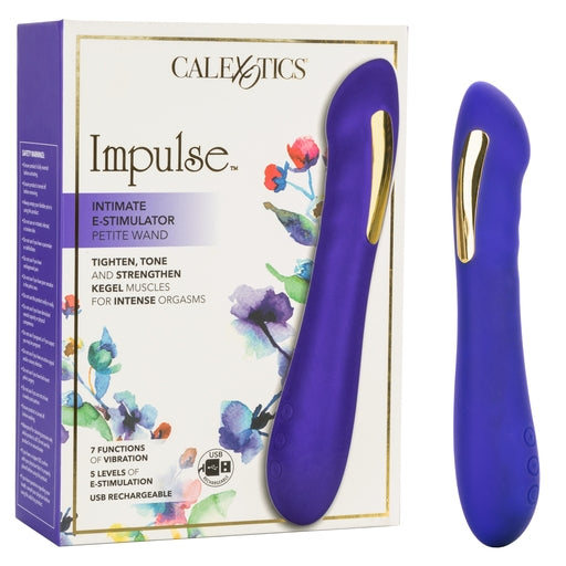 Impulse Intimate E-Stimulator Petite Wand Purple with Gold Accents and USB Rechargeable Default Title Vibrators