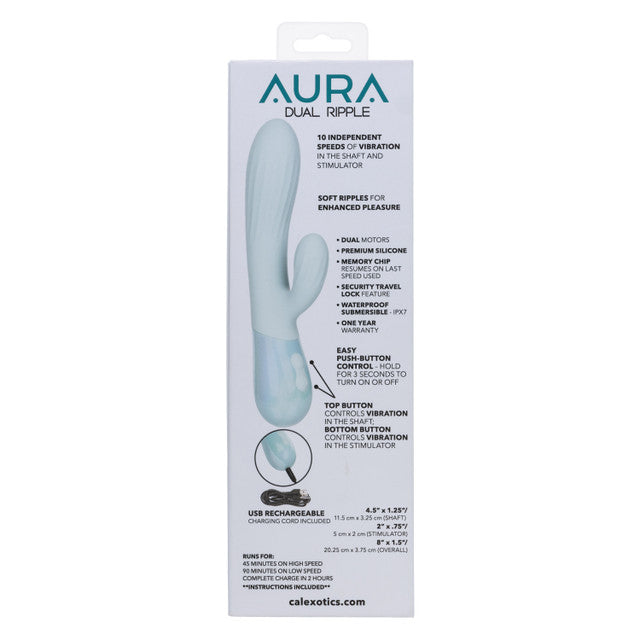 Aura Dual Ripple – Dual Stimulation Vibrator > Vibrators > Ladies > Rabbit