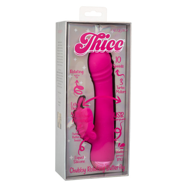 Thicc Chubby Rotating Butterfly – Waterproof 5.75 Inch Shaft Massager > Vibrators > Ladies > Rabbit