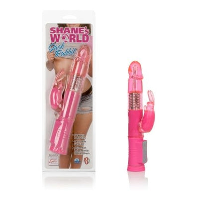 Shane's World Jack Rabbit Pink Vibrator with 8 Functions and Reversible Rotation Default Title VIBRATORS-RABBIT-MULTI