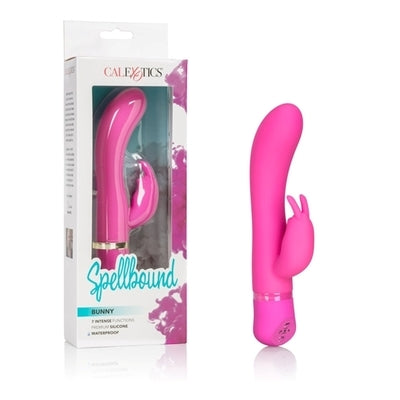 Spellbound Bunny Pink Vibrator 4.5 Inch Dual Motor Silicone Waterproof Massager Default Title VIBRATORS-RABBIT