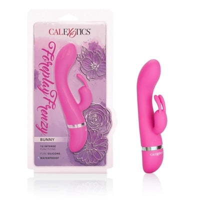 Waterproof Foreplay Frenzy Bunny Dual Motor G Spot Vibrator Pink Vibrators - G Spot