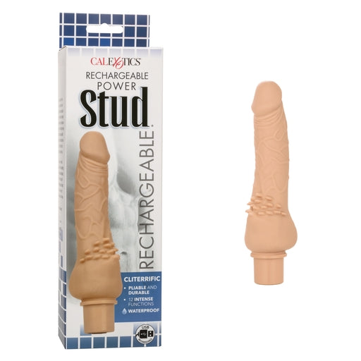 Power Stud Cliterrific Rechargeable Extra Large Vibrator - Ivory Default Title Vibrators