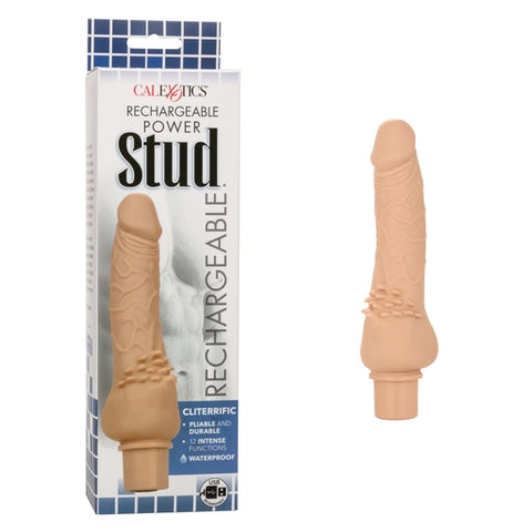 Power Stud Cliterrific Rechargeable Extra Large Vibrator - Ivory Default Title Vibrators