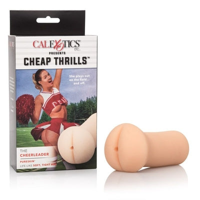 Cheap Thrills The Cheerleader Male Masturbation Sleeve Realistic Flesh Tone Compact Size Beige Strokers - Manual