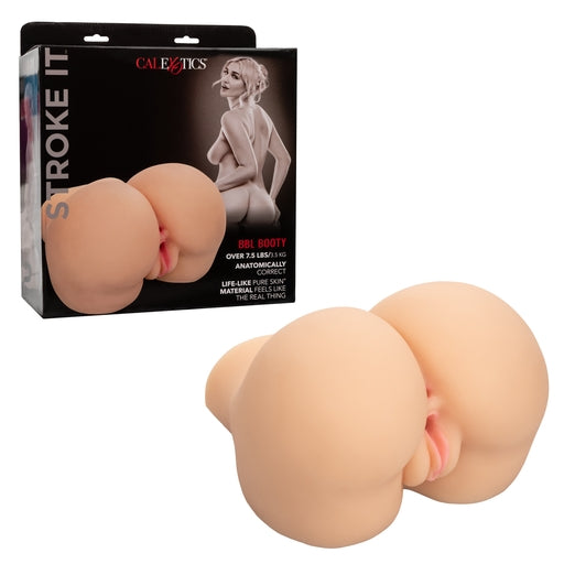Stroke It BBL Booty Ivory Life-Like Realistic Pleasure Sleeve Over 7.5 Pounds Pure Skin Material Default Title Assturbators