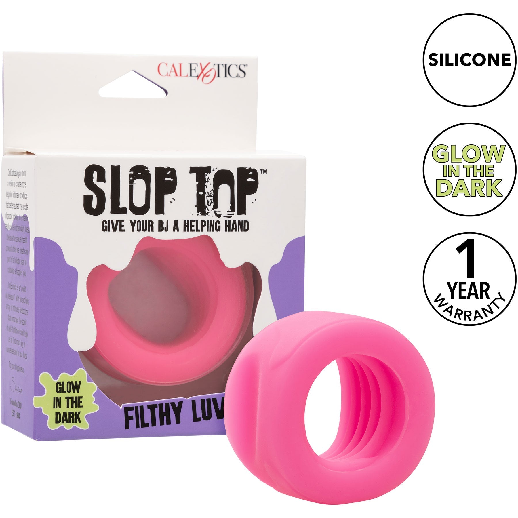 Slop Top Filthy Luv – Waterproof Liquid Silicone Textured Stroker > Sex Toys For Men > Masturbators Cup