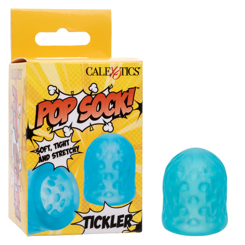 Pop Sock Tickler Blue Reversible Textured Stroker Default Title Strokers - Cup|Egg