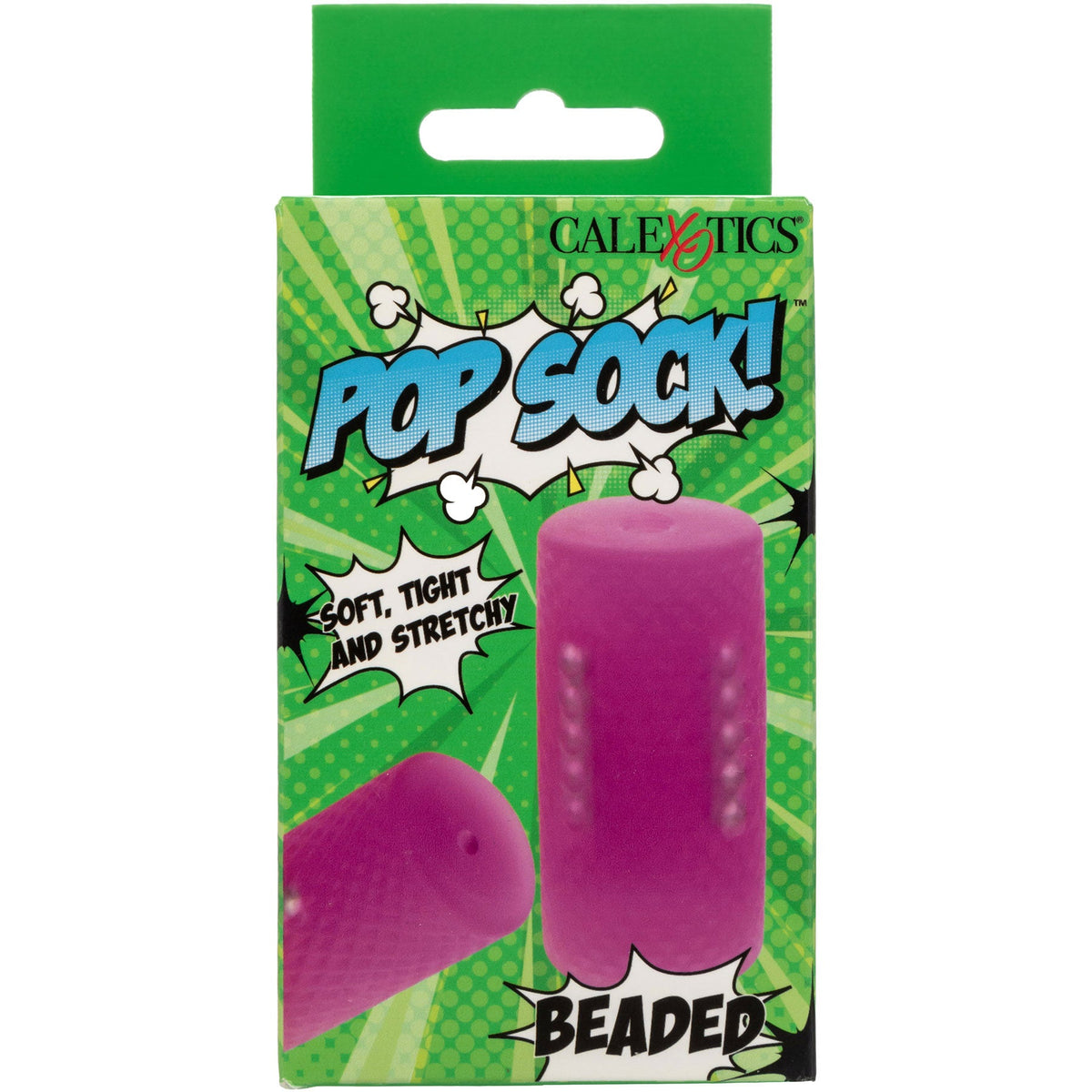 Pop Sock Beaded Purple Textured Soft Stretchy Male Stroker Sleeve > Sex Toys For Men > Masturbators Cup