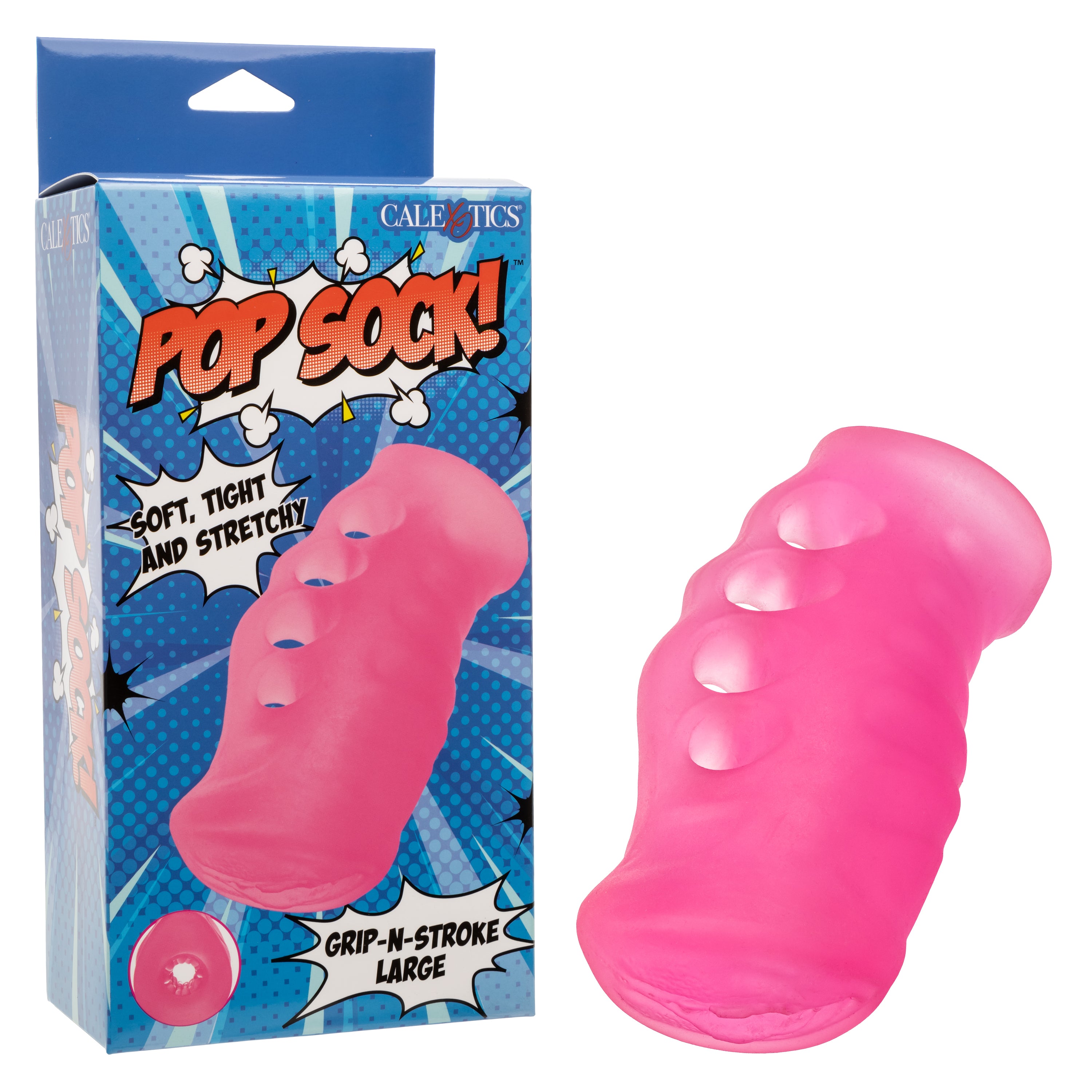 Pop Sock Grip N Stroke Large Stroker with Four-Finger Grip Surface Male Masturbator Secondary image