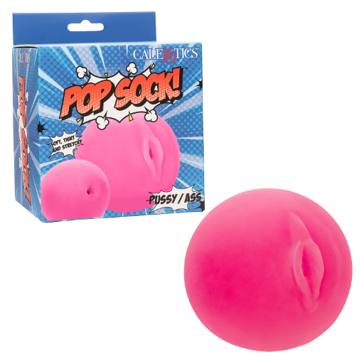 Pop Sock Pussy/Ass Pink Dual-Entry Ultra Soft Life-Like Masturbator Secondary image
