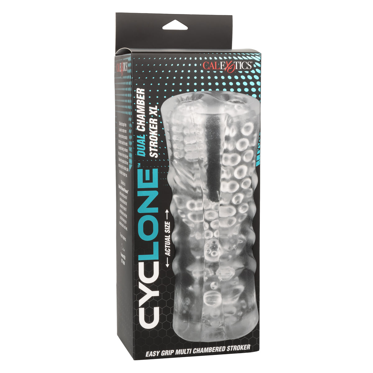 Cyclone Dual Chamber Stroker XL Transparent Easy Grip Multi-Chambered Stroker 1.9 lbs Default Title Strokers - Manual