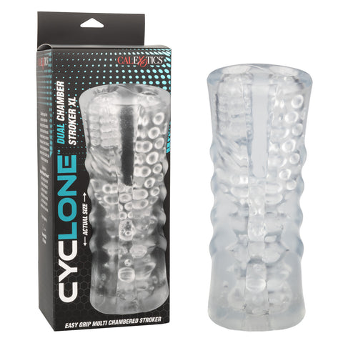 Cyclone Dual Chamber Stroker XL Transparent Easy Grip Multi-Chambered Stroker 1.9 lbs Default Title Strokers - Manual