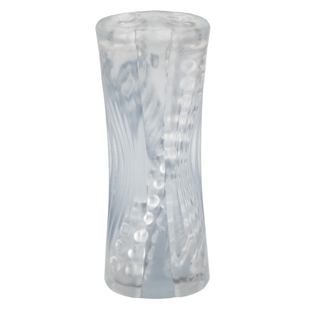 Cyclone Dual Ribbed Stroker XL Transparent Easy Grip Multi-Chambered Stroker > Sex Toys For Men > Masturbators > Manual