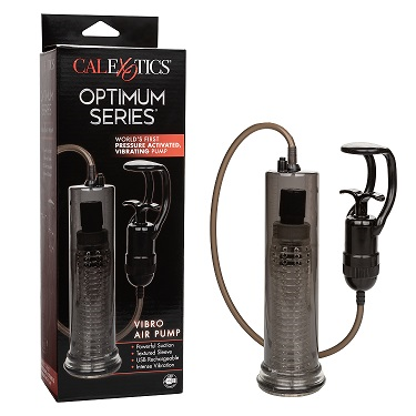 Optimum Series Vibro Air Pump with Pressure-Activated Vibration USB Rechargeable Black Default Title PUMPS