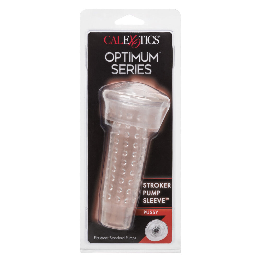 Optimum Series Realistic Stroker Pump Sleeve Pussy 6 Inch > Sex Toys For Men > Masturbators > Manual